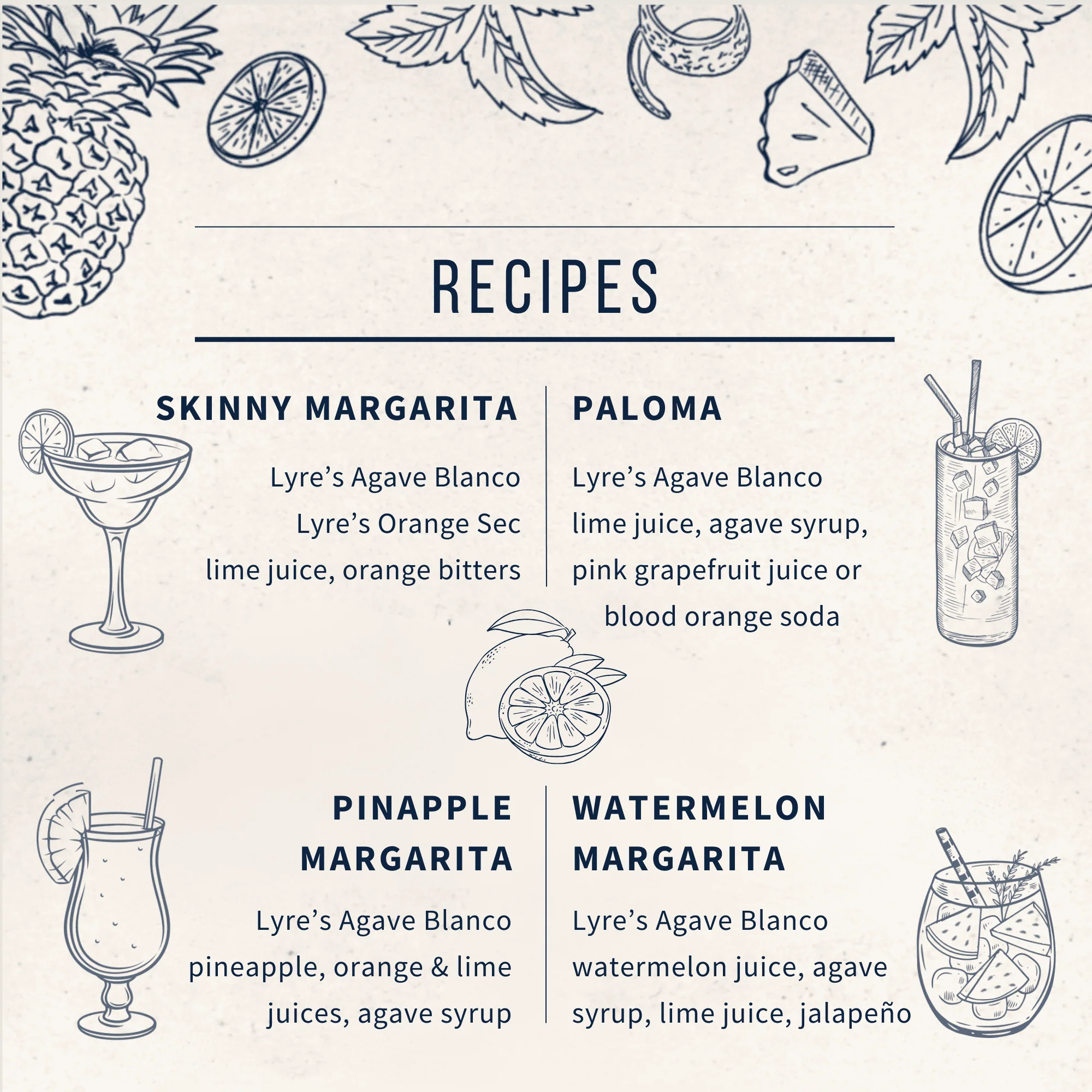Blanco Margarita Set - Image 9